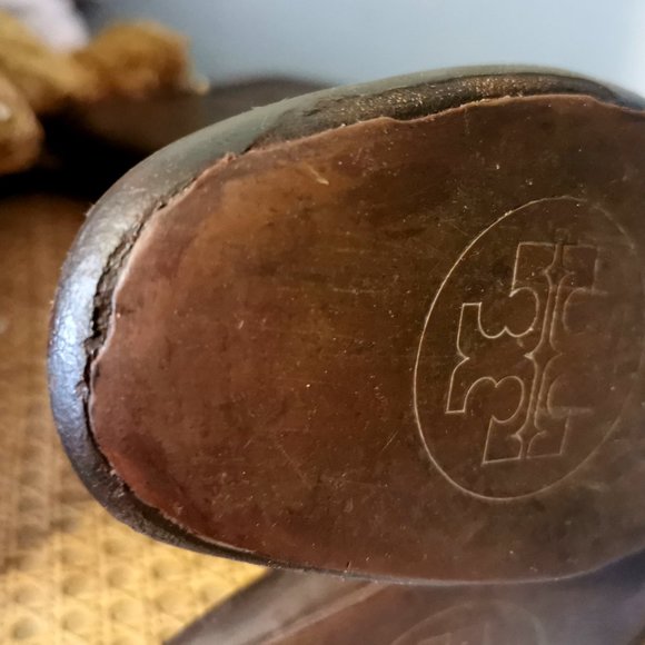 Tory Burch Sofia Tan Leather Riding Boots 8 - Picture 6 of 7